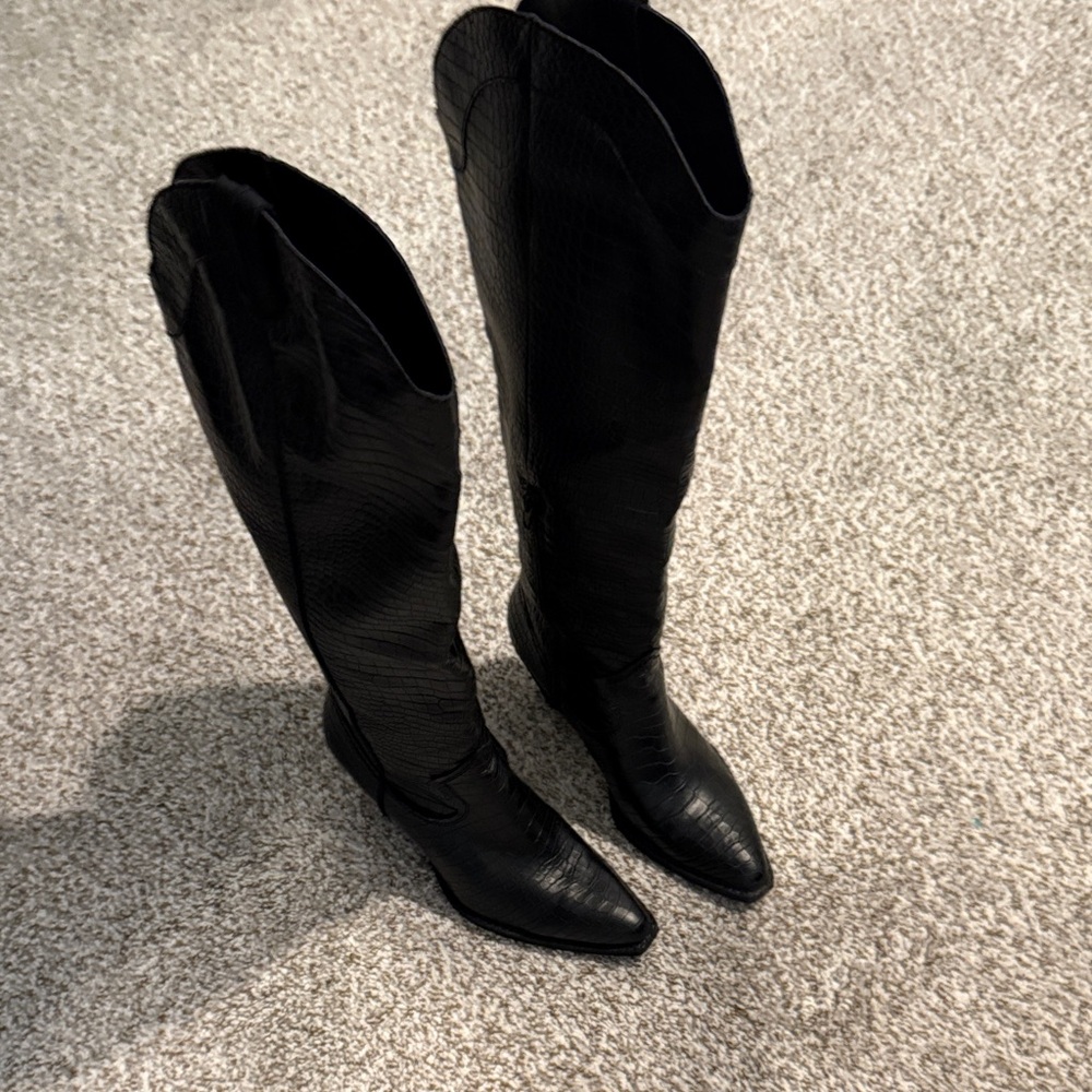 Western Knee-High Boots